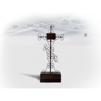 Металл Крест с тумбой - 03